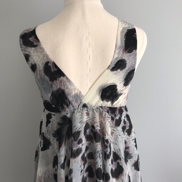 PETER ALEXANDER Sheer Floaty Babydoll Nightie Purple Black Sleeveless V-Neck Bow - Picture 11 of 15